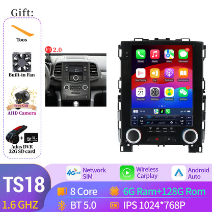 9.7″Android 14 For Renault Koleos Megane 4 Samsung SM6 Talisman 2017-2019 Wireless Apple BT Carplay Car Radio Multimedia