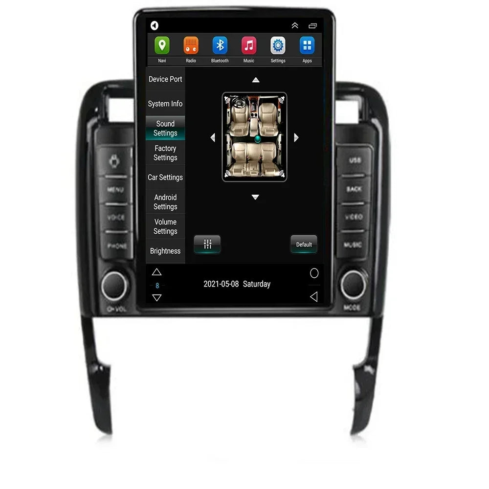 Car Radio For Porsche Cayenne 2002-2010 Tesla Screen Multimedia Player GPS Navigation Stereo Receiver Auto Radio Camera NO DVD
