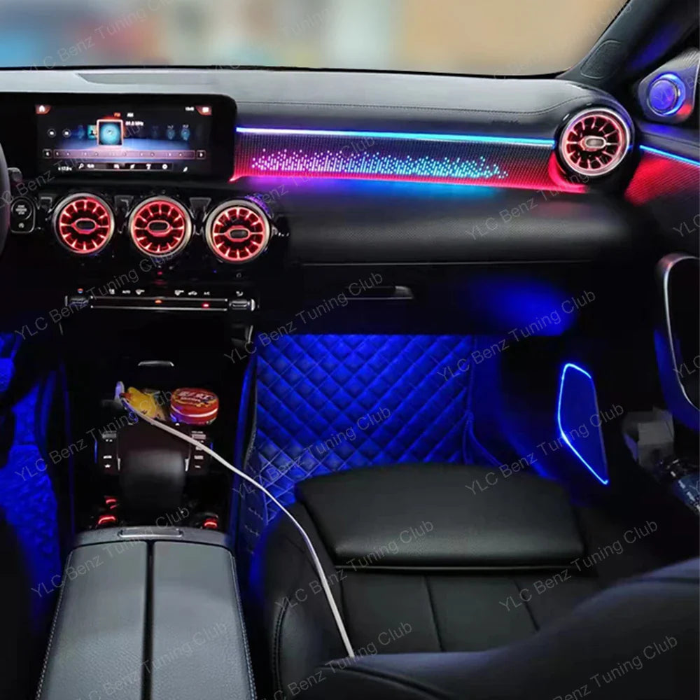 Ambient Light For Mercedes-Benz W177 W118 64 Colors LED Illuminated Atmosphere Star Panel Ambient Light Advanced Air Outlet