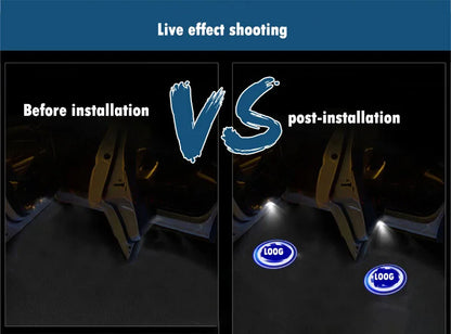 Car door welcome light for Volkswagen door welcome light luci led luces led interior de coches boas-vindas 2x
