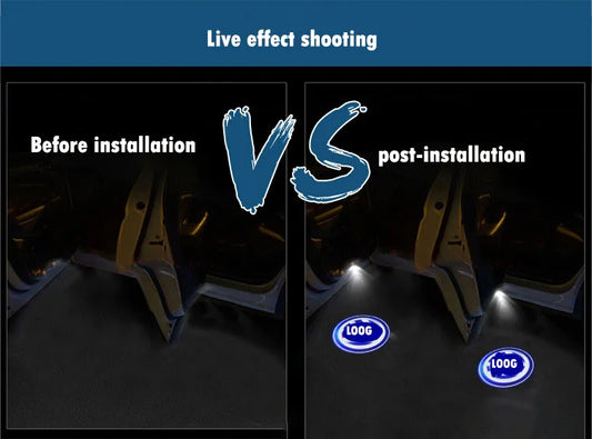 Car door welcome light for Volkswagen door welcome light luci led luces led interior de coches boas-vindas 2x