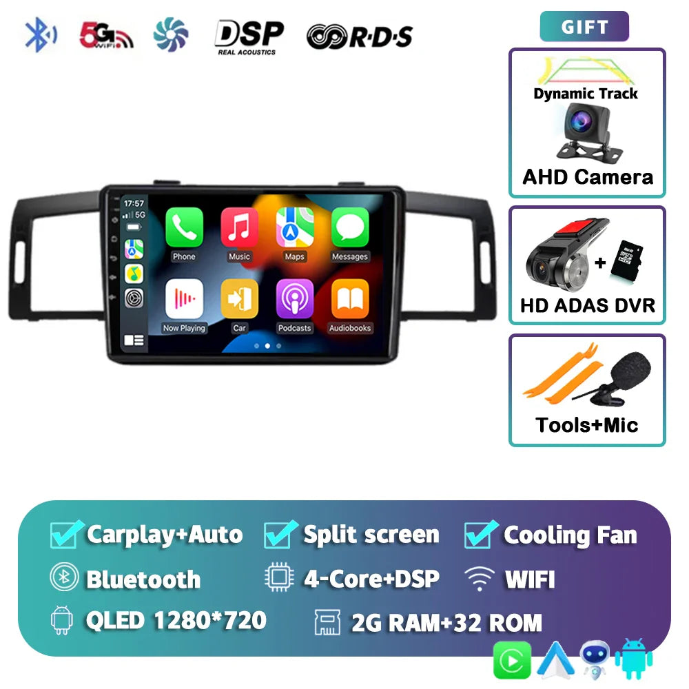 Android 14 Car Radio Multimedia Player For Infiniti M35 2003-2010 NISSAN FUGA 2005-2010 Auto Carplay Car Stereo wifi+4G Ai voice