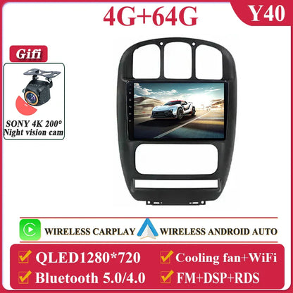 Auto Radio Android 14 For Dodge Caravan 4 For Chrysler Grand Voyager RS 2000 - 2012 Car Multimedia Player Navigation Screen DVD