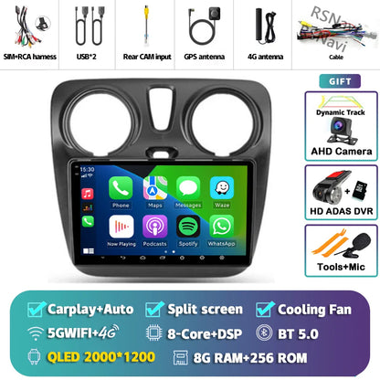 Android 14 Car Radio For Renault Lodgy Dacia Dokker 2012 2013 - 2021 Autoradio Auto Carplay WIFI+4G Multimedia DSP Stereo Player