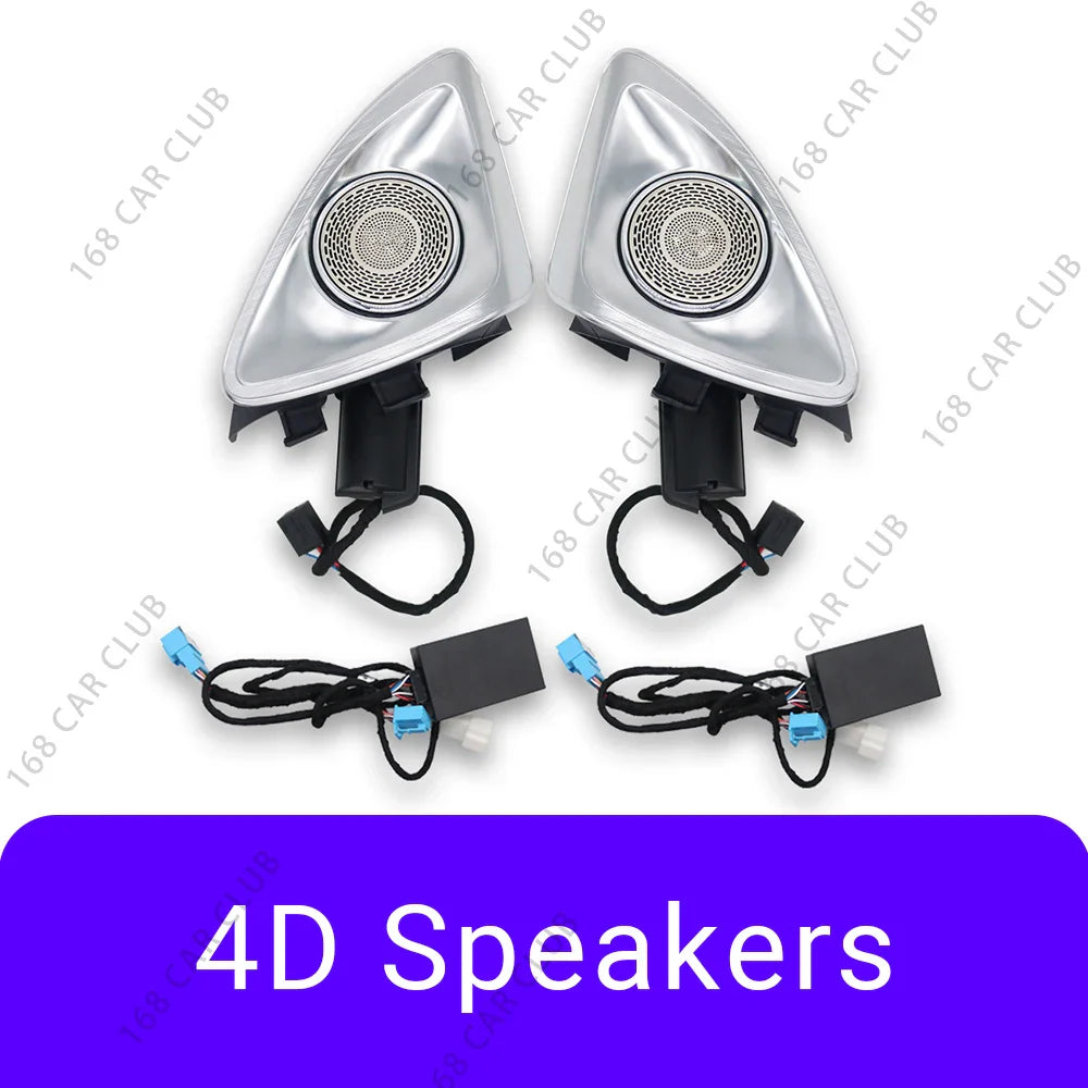LED Air Vents 3D/4D Rotate Tweeter Speaker For Mercedes Benz W213 W238 E53 E63 E-Coupe Car 64 Colours Lnterior Decorative Lights