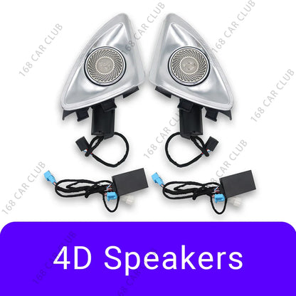 LED Air Vents 3D/4D Rotate Tweeter Speaker For Mercedes Benz W213 W238 E53 E63 E-Coupe Car 64 Colours Lnterior Decorative Lights