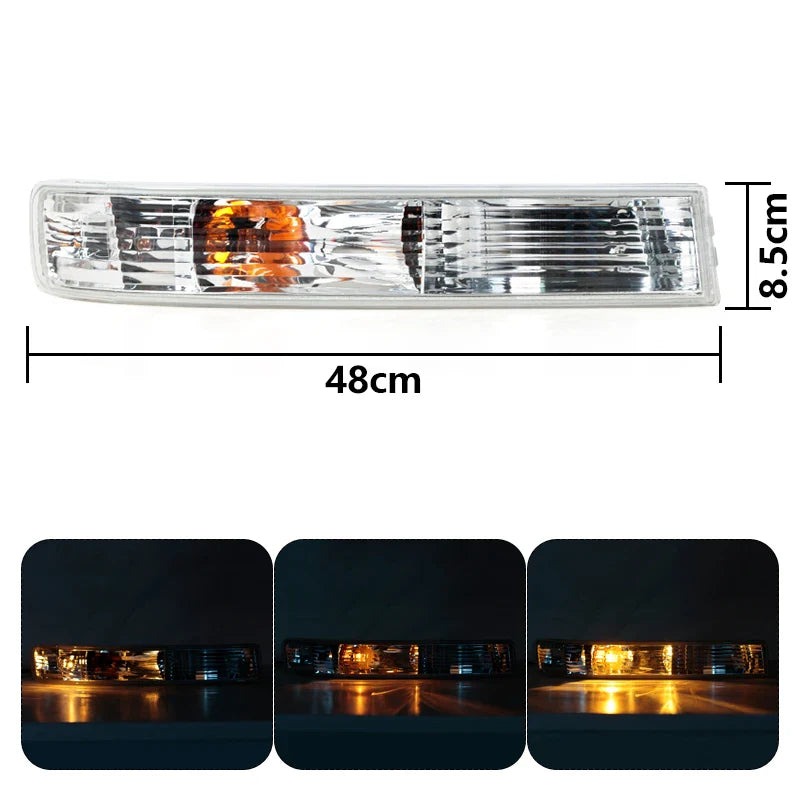 2PCS Front Bumper Light Fog Light Turn Signal Light Car Accessories For GMC Savana Van 1500 2500 2003-2019 GM2520188 GM2521188