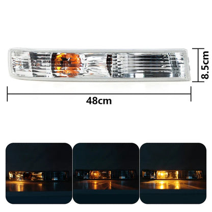 2PCS Front Bumper Light Fog Light Turn Signal Light Car Accessories For GMC Savana Van 1500 2500 2003-2019 GM2520188 GM2521188