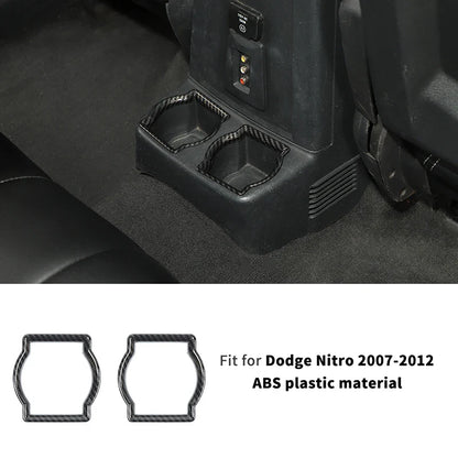 ABS Interior Central Control Steering Wheel Reading Light Decoration Cover For Dodge Nitro 2007-2012 Car Interior Accessories