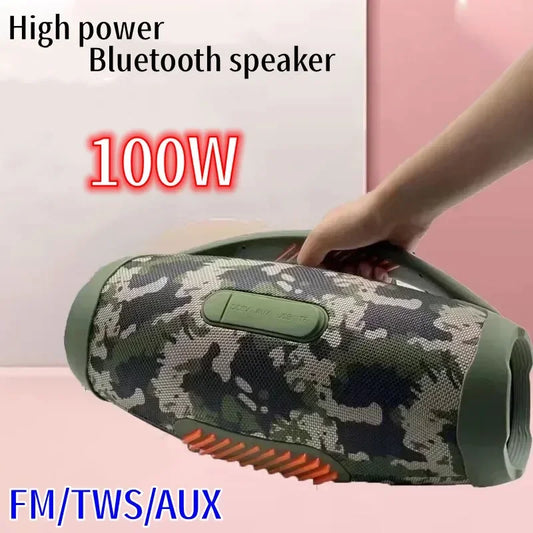 Portable High-power 100W Wireless Bluetooth Speaker RGB Light Outdoors Party Music Center Home Theater Subwoofer TWS Sound Box