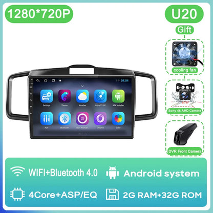 WIFI For Honda Freed 1 2008 - 2016 Car Radio Multimedia Video Player Navigation GPS Android Auto QLED Screen No 2din 2 din DVD