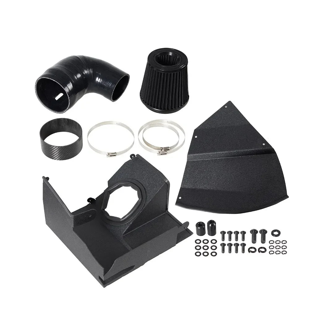 Hot  Tube Intake Pipe Kit Black Cold Air Filter System Engine Parts Car Air Intake Duct Tube For BMW G20 G21 320I 330I Aluminium