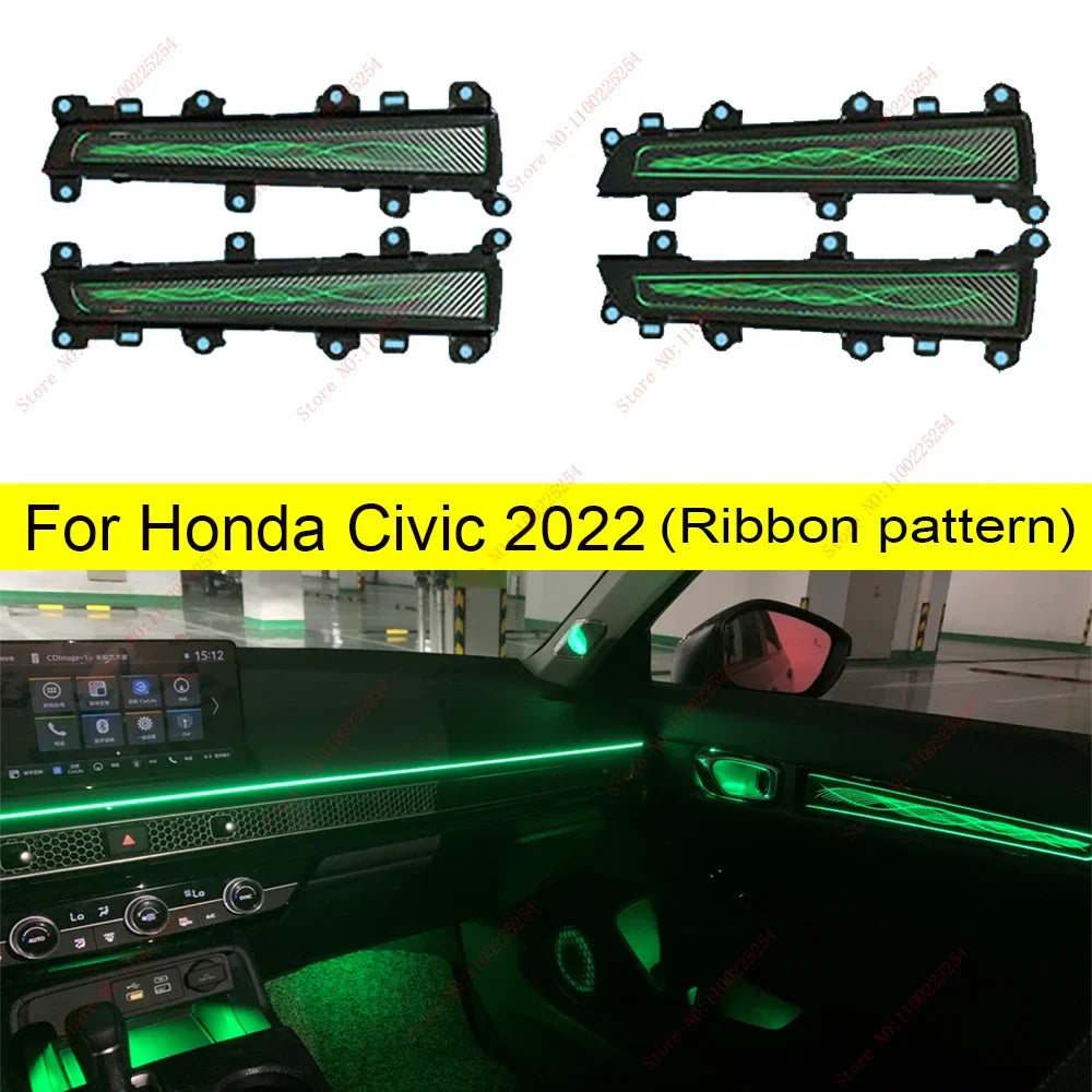 Led Atmosphere Light For 2022 Honda 11th generation Civic luminous active ambient light original 1:1 mold 64 color Key Controls