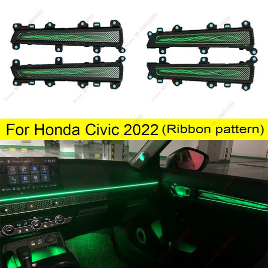 Led Atmosphere Light For 2022 Honda 11th generation Civic luminous active ambient light original 1:1 mold 64 color Key Controls