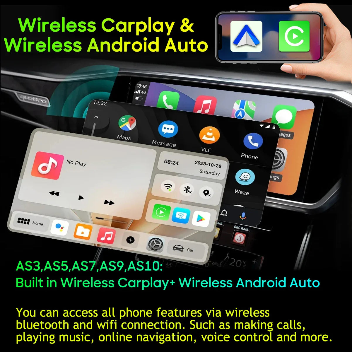 Car Radio Carplay For VOLKSWAGEN VW SPORTSVAN 2016-2019 Navigation GPS Android Auto Multimedia Player Stereo 4G Wifi No 2din DVD