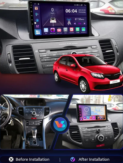 10Inch 4G + 64GB Car Stereo Radio Car-play GPS Navigation Audio player Compatible for Honda Accord 8th 2008-2013 Android 13.0