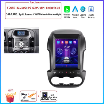 9.7 inch Car Video Radio Player Wireless Carplay DSP Stereo Touch Screen Auto Tools BT  For Ford Ranger 3 2011-2015 AM/FM/RDS