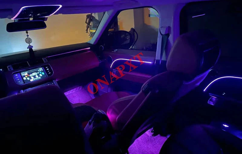 For Range Rover Vogue Sport 2013-2022 Decorative Ambient Light Speaker Cover Car Dashboard Door Atmosphere Lamp Led Strip