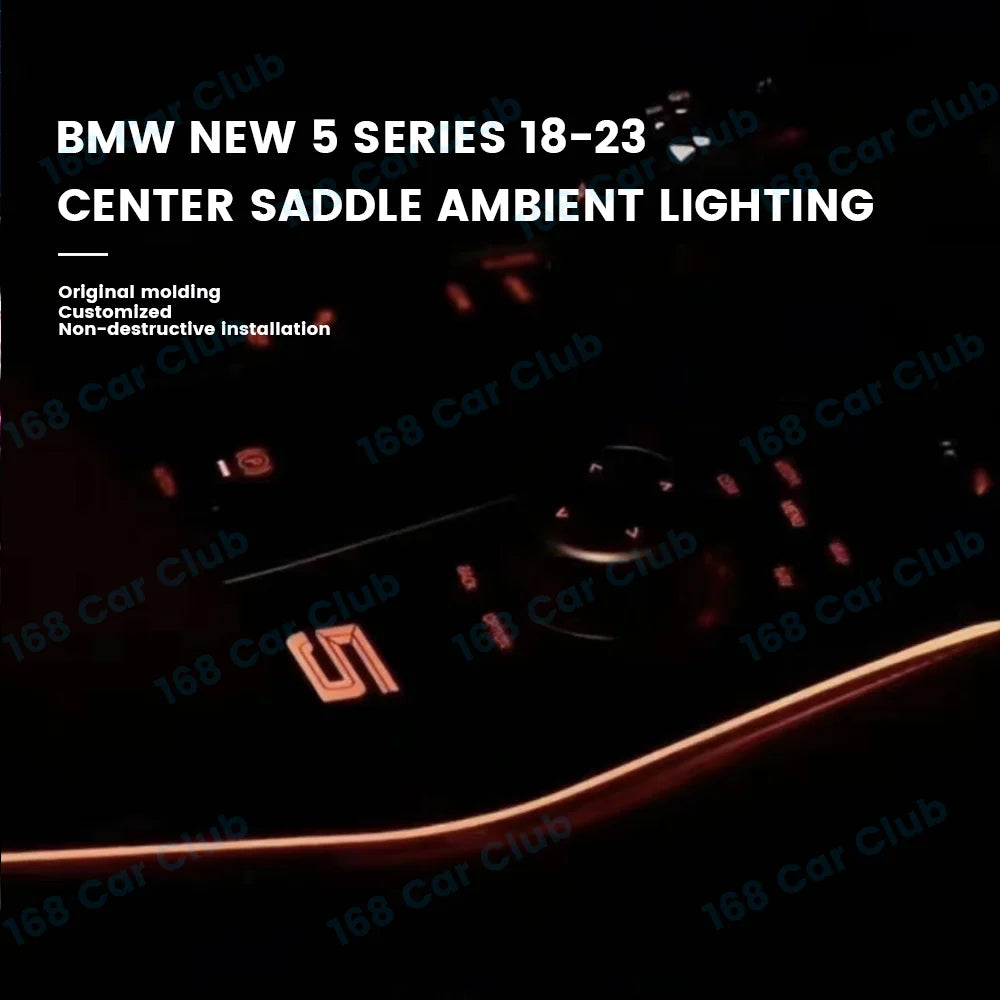 LED 11 Colours Ambient Lights For BMW New 5 series 6GT G30 G32 M5 Car Center Console Saddle Light Interior Decorative Lamp Refit