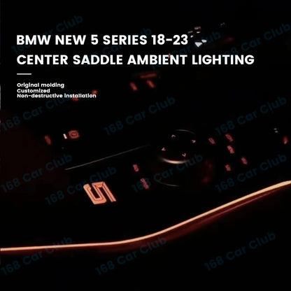 LED 11 Colours Ambient Lights For BMW New 5 series 6GT G30 G32 M5 Car Center Console Saddle Light Interior Decorative Lamp Refit
