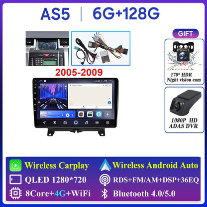 Car Radio Carplay For Land Rover Range Sport 2005 2006 2007 2008 2009  Multimedia Player GPS Navigation Android Auto 5G Wifi