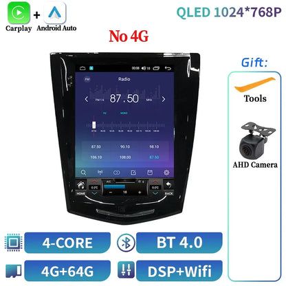 9.7inch Android 14 For Cadillac Ats Xts Cts Srx 2013-2018 Car Radio Multimedia Navigation 4G GPS Wireless Carplay Screen Stereo