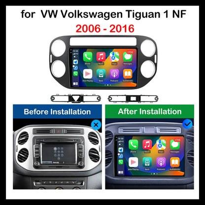 for VW Volkswagen Tiguan 1 NF 2006 - 2016 Car Multimedia Radio Player Android OS GPS Navigation Wireless CarPlay 4G Cooling Fan
