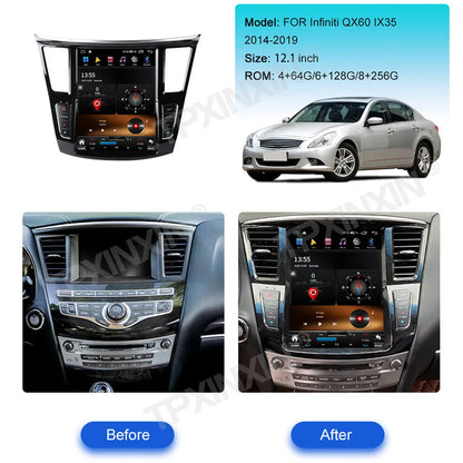 Carplay Android For Infiniti QX60 JX35 2014 2015 2016 2017 2018 2019 GPS Navi Player Automotive Multimedia stereo IPS Head Unit