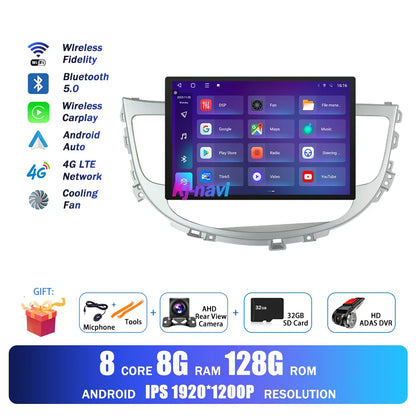13.1Inch Android Auto Car Radio For Hyundai Rohens Genesis 2008 - 2013 Multimedia Player GPS Navigation BT Carplay 4G Wifi