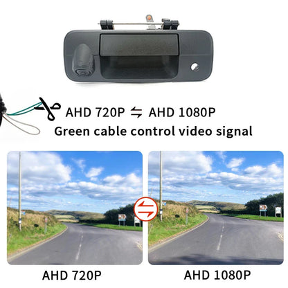 AHD 1080P NTSC Pickup Truck Tailgate Handle Rear View Reverse Camera For Totyota Tundra 2007-2013 Waterproof Backup Camera