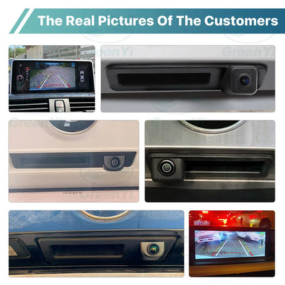 Dynamic Trajectory Trunk Handle Rear View Camera For BMW X1/3/5 E39 E53 E82 E88 E84 E90 E91 E92 E93 E60 E61 E70 F10 F30 F11 F25