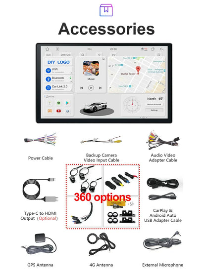 Upgradation UIS 7870 Android 11 13 inch Car Multimedia AI Voice mp5 Palyer gps navigation Carplay Auto Stereo Radio Head Unit