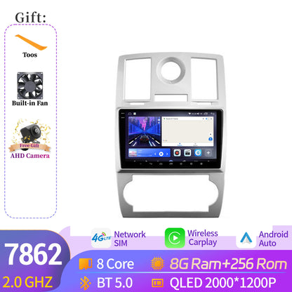NAVISTART For Chrysler 300C 2004-2011 Car Radio Autoradio Multimedia Navigation Android 14 Carplay 8+128G 2K QLED Screen