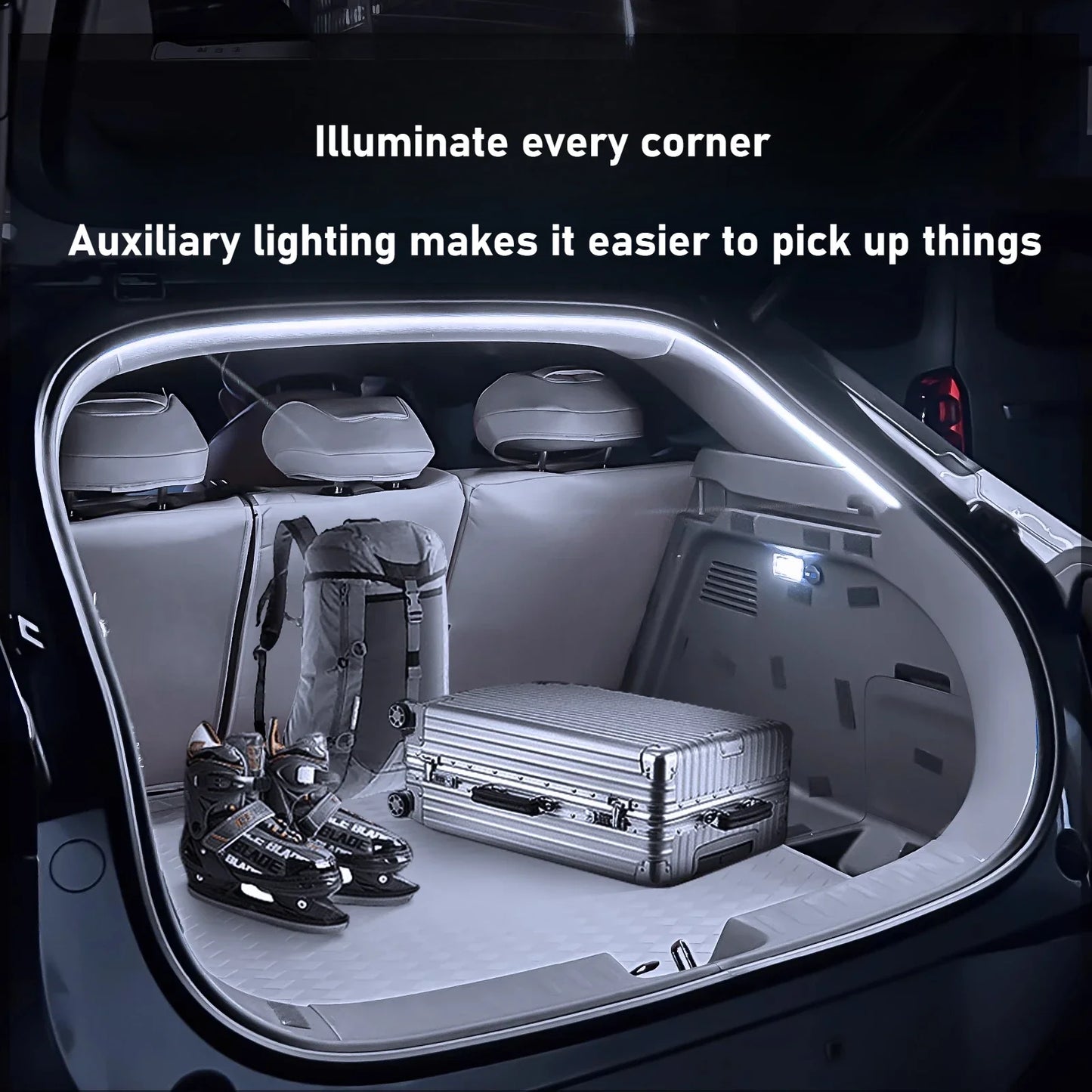 For Changan Deepal S05 Trunk LED Strip Lights - Car Ambient Lighting Accessories for Interior Decoration