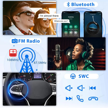 Android 15 Car Radio For Dodge Journey 2009 - 2012 Multimedia Stereo Video Player Qualcomm Head Unit 2DIN 4G LTE 5G WIFI QLED BT
