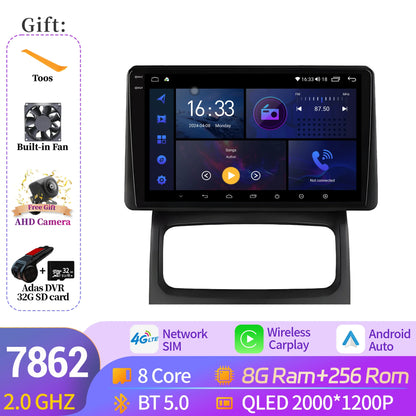 Android 14 Auto For Renault Clio 2 BB CB 2001-2012 Wireless Apple BT Carplay Car Radio Multimedia Touch Stereo 2K QLED Screen