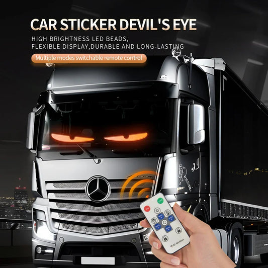 12-24V truck decoration atmosphere light Video-driven Devil's Eye flexible LED screen Extra large smart decor light Accessories