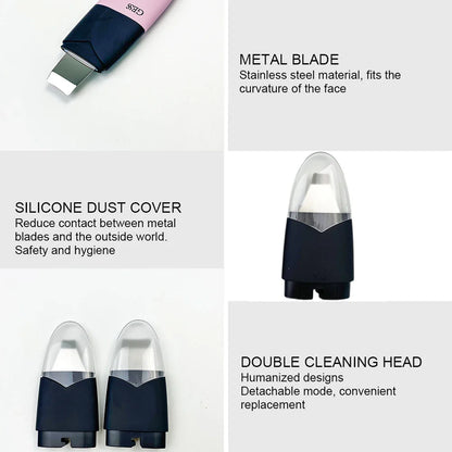 Ultrasonic Ion Therapy Face Led Beauti Equip Skin Scrubber