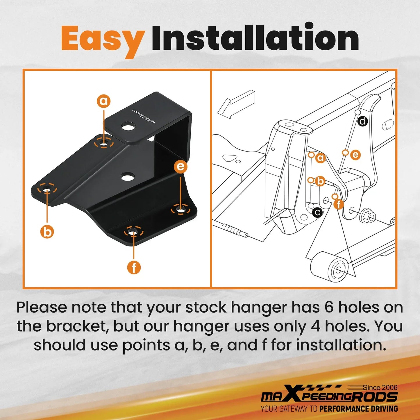 2" Rear Axle Drop Hangers For Chevrolet GMC 1500 Pickup 2WD 1999-2006