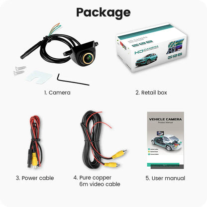 GreenYi AHD 1080P Car Rear View Camera 170° Fisheye Golden Lens Full HD Night Vision Vehicle Reversing Backup Front Cameras G999