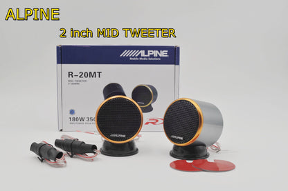 ALPINE 2-inch car speaker MID Tweeter R-20MT Car instrument panel medium speaker with aluminum base host direct push