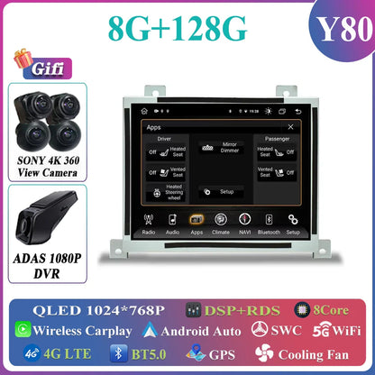 8.4 inch Android Car Stereo Radio For Dodge Charger Challenger 2015-2019 Replacement Wireless Carplay and Android Auto Headunit