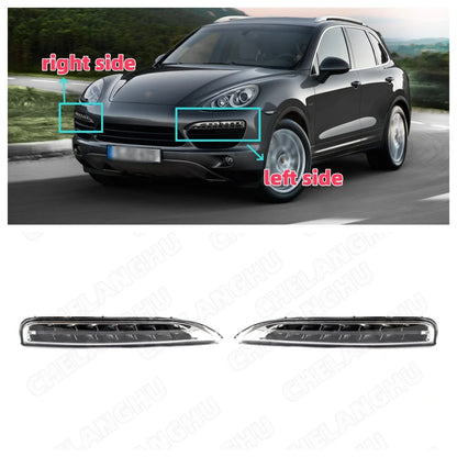 DRL For Porsche Cayenne 2011 2012 2013 2014 Front Bumper LED Daytime Running Light Car Accessories 95863118100  95863118200