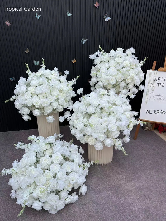 Customzied Size Artificial Flower Ball Wedding Decoration Table Centerpieces Road Lead Flower Ball Floral Arrangement Event Prop