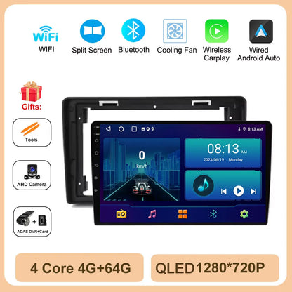 Car radio Android Auto Wireless Carplay For Citroen C2 C3 2001 2002 2003 - 2010 Multimedia Player GPS Navigation 4G Touch Screen