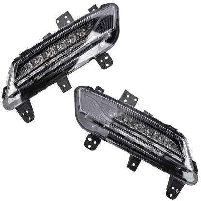 AP03 2Pcs Front RH & LH LED Fog Light Lamp Assembly FO2592242 for 2013-2016 Lincoln MKZ