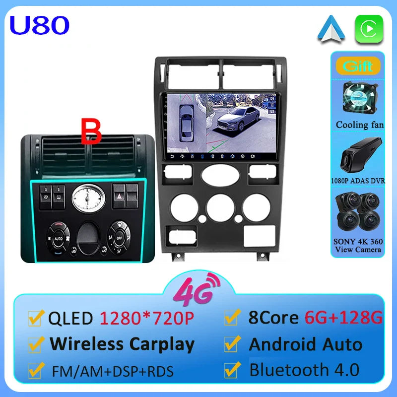 Car Android 13  For Ford Mondeo 3 2000-2007 Car Radio Multimedia Video Player Navigation GPS No 2 din Dvd 4G WIFI Carplay Stereo