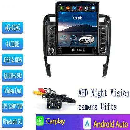 Car Radio For Porsche Cayenne 2002-2010 Tesla Screen Multimedia Player GPS Navigation Stereo Receiver Auto Radio Camera NO DVD