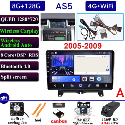 Car Radio Carplay For Land Rover Range Rover Sport 2005-2013 Navigation GPS Android Auto Multimedia Player 4G Wifi No 2din DVD