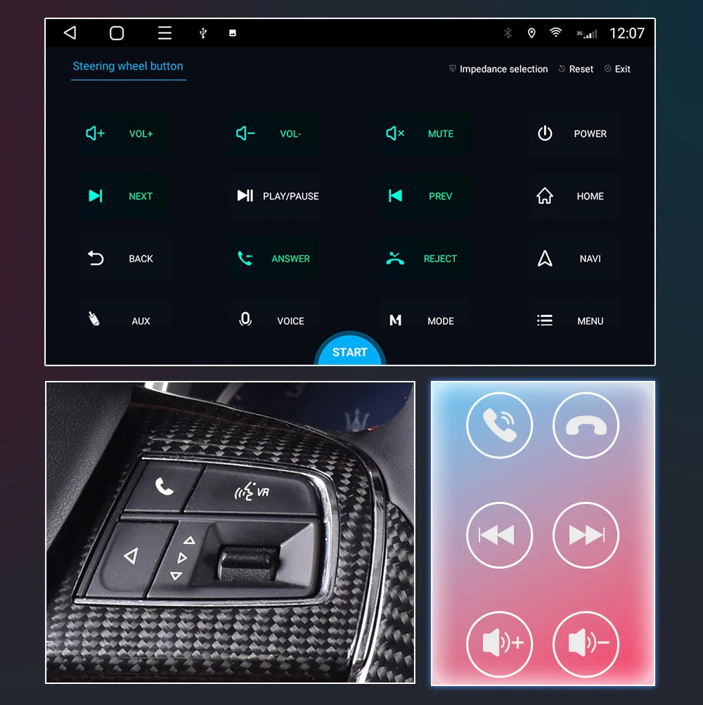 Android 14 Car Radio 1 Din Multimedia Player For VW Nissan Hyundai Kia Toyota Ford Honda Android Auto Carplay GPS FM DAB RDS